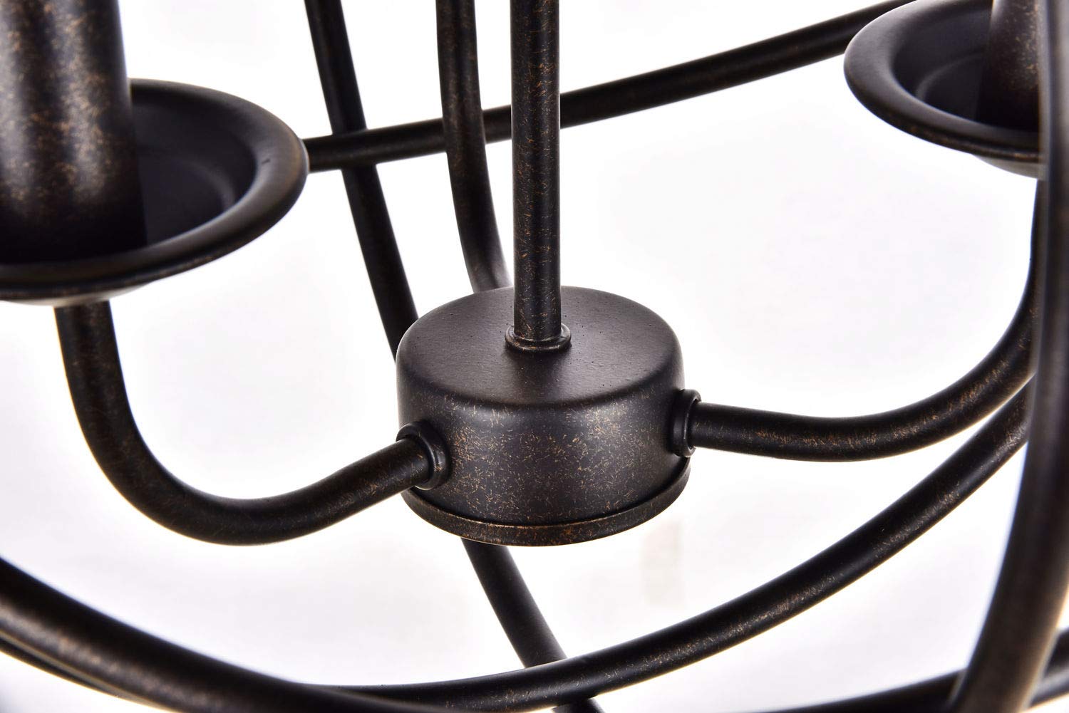 Octavia 3-Light Dark Brown Pendant Lighting Fixture - Perfect for Kitchen Island, Dining Room & Entryway Chandelier