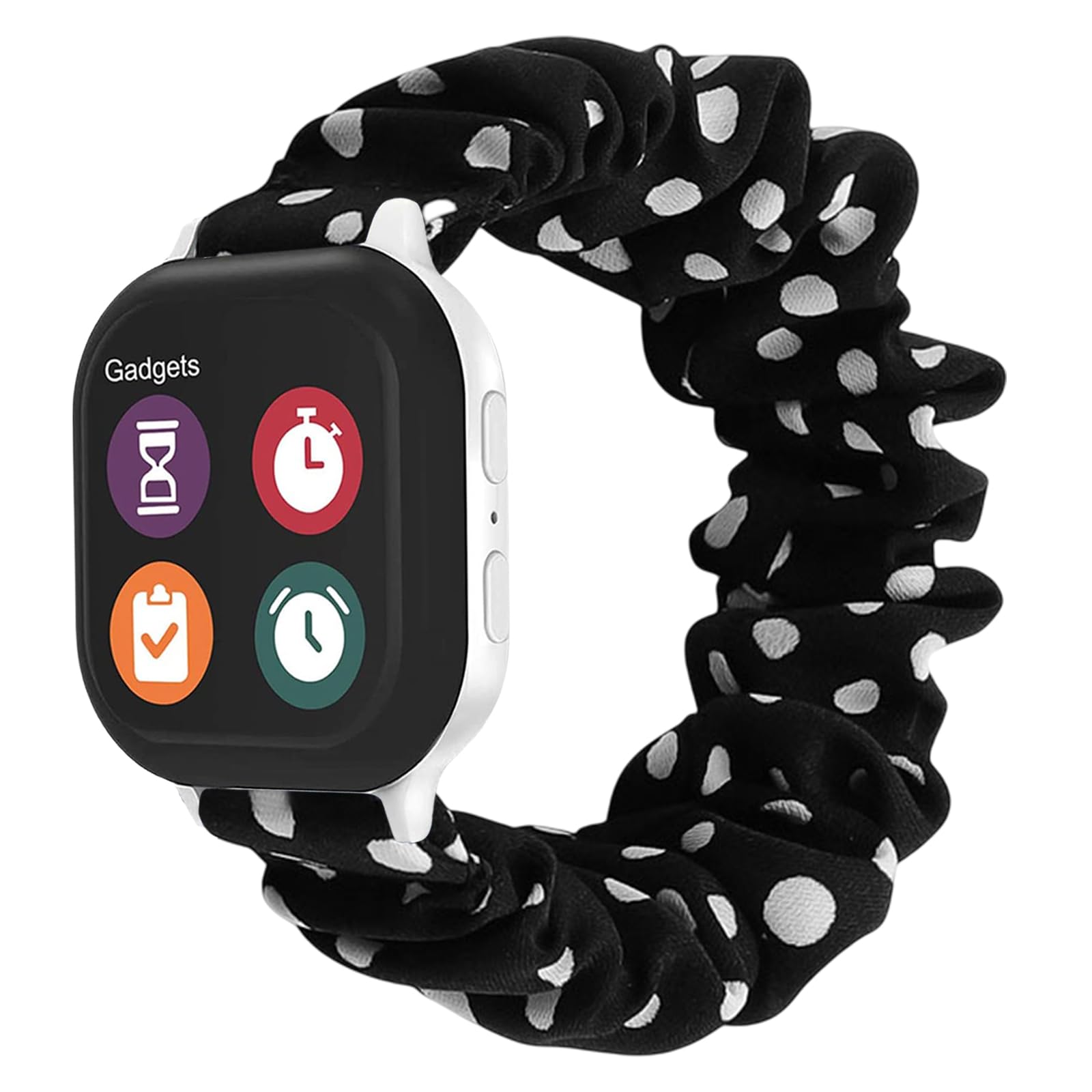 NewJourney Scrunchie Band for Gizmo Watch - Stretchy Fabric Strap Replacement for Girls - Compatible with Gizmo 3/2/1 & Gabb Watch 2/1 - Perfect for School & Play