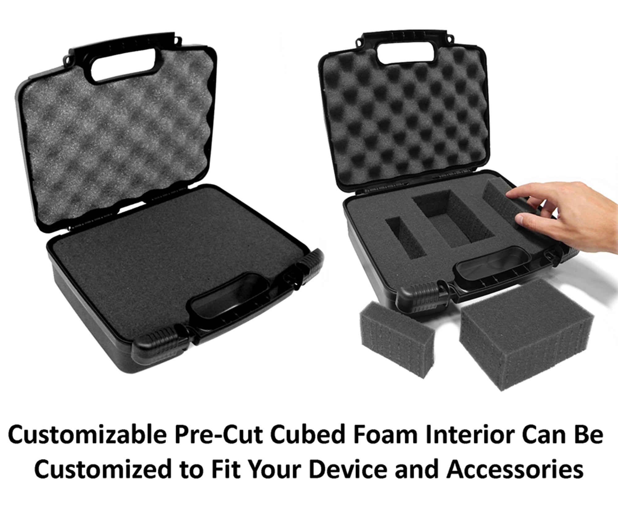 CASEMATIX Customizable Travel Case for Tascam DR-05x, DR-40x, 22L 100MK, 100MKiii, 44WL Recorders & Accessories - Durable Protective Storage for Field Recording & Travel