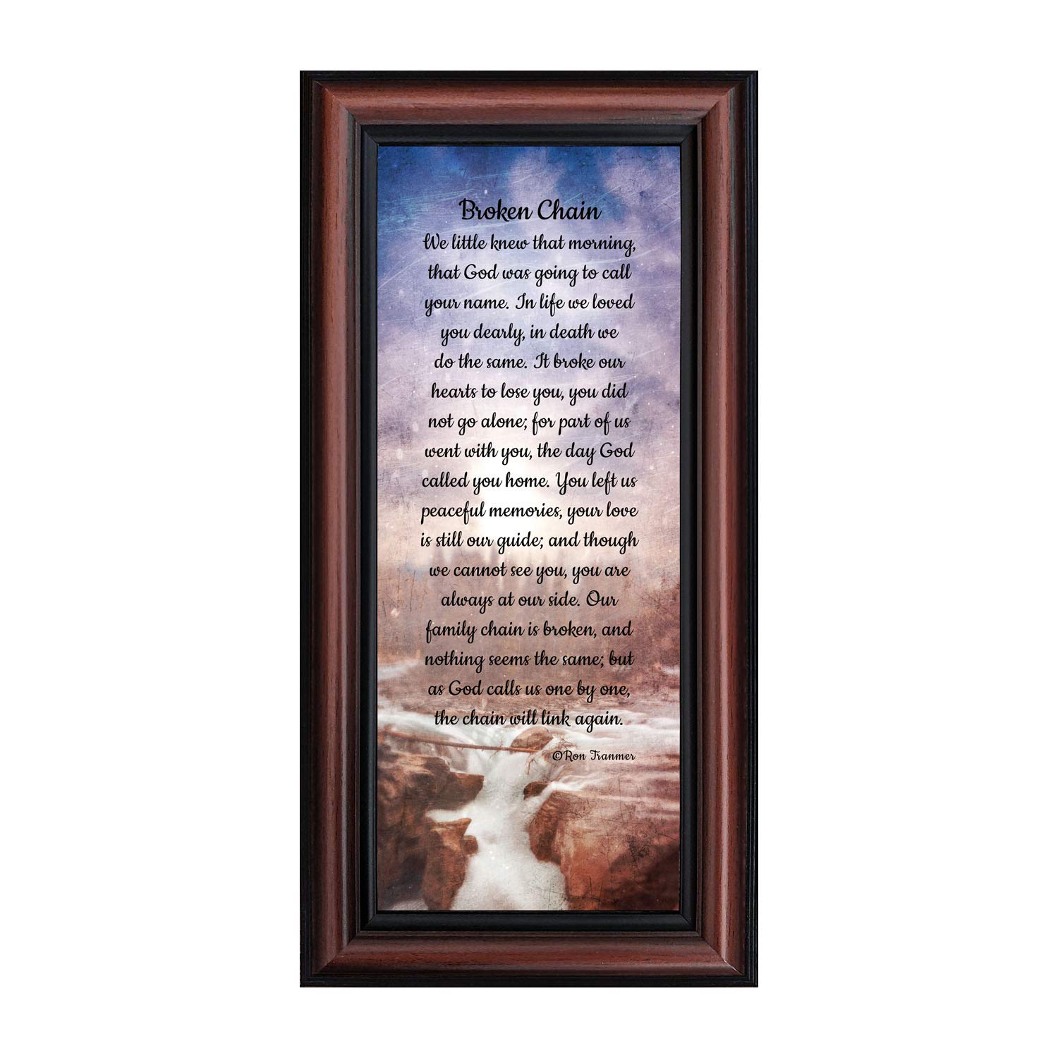 Broken Chain Picture Frame - Memorial Gift for Loved Ones | Home Décor for Sympathy & Remembrance
