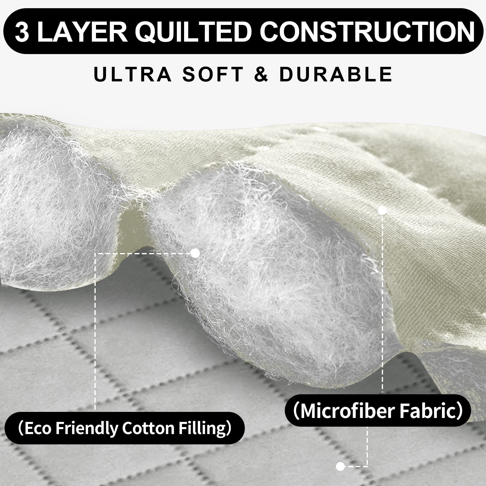 Deeky Recliner Chair Covers for Large Recliners - Reversible Water-Resistant Slipcovers with Elastic Straps (Light Gray/Ivory) - Perfect for Pet Owners & Sofa Protection - Ideal for Living Rooms, Home Theaters & Family Gatherings