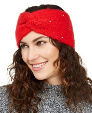 INC Embellished Headwrap - Stylish Red Hair Accessory for Women | Perfect for Workouts, Yoga, and Fashion Outfits