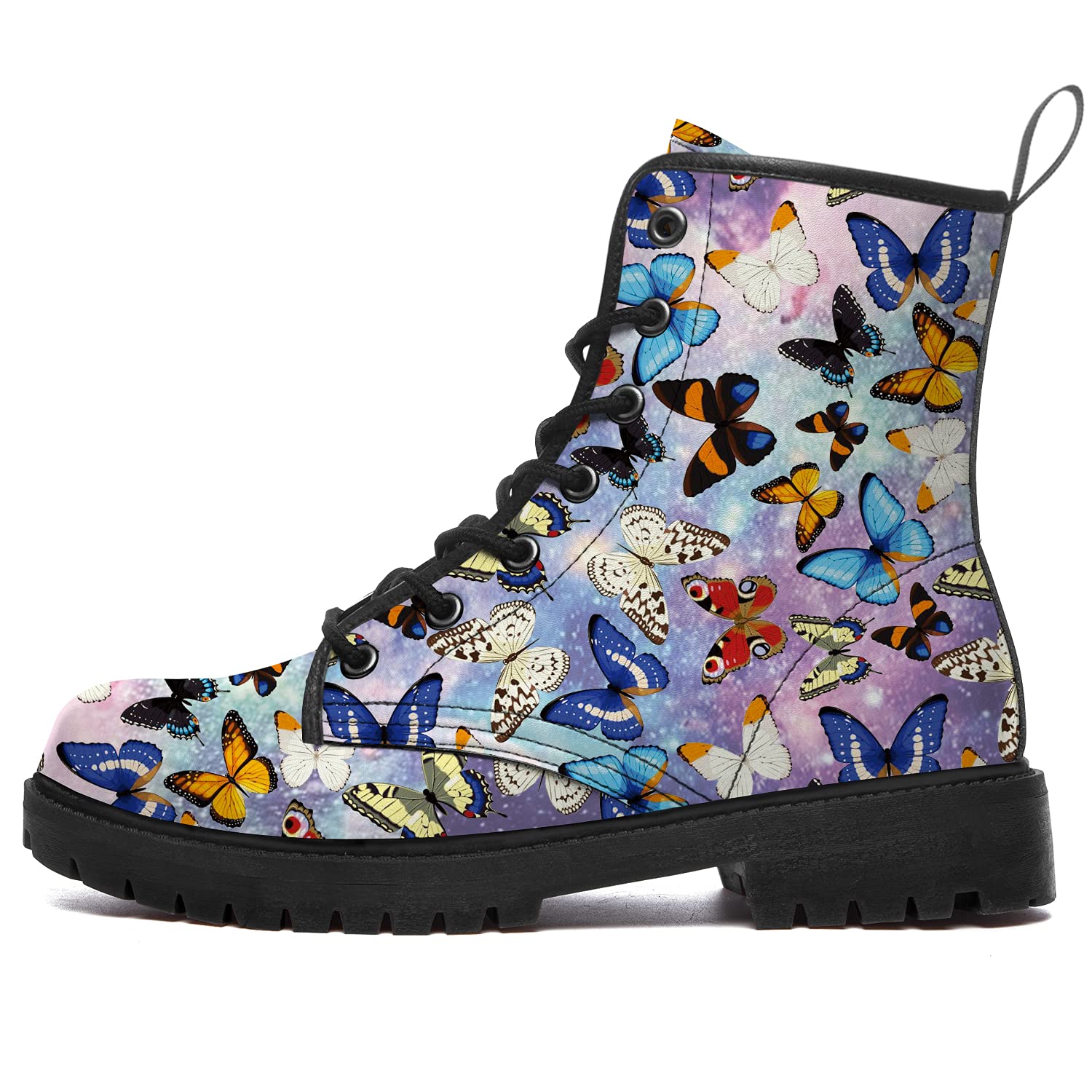 Waterproof Anti-Slip Combat Boots for Women & Men - Lace Up Ankle Booties with Low Heel - Durable Hiking Boots for Outdoor Adventures, Work & Casual Wear - Perfect Gift for Her & Him