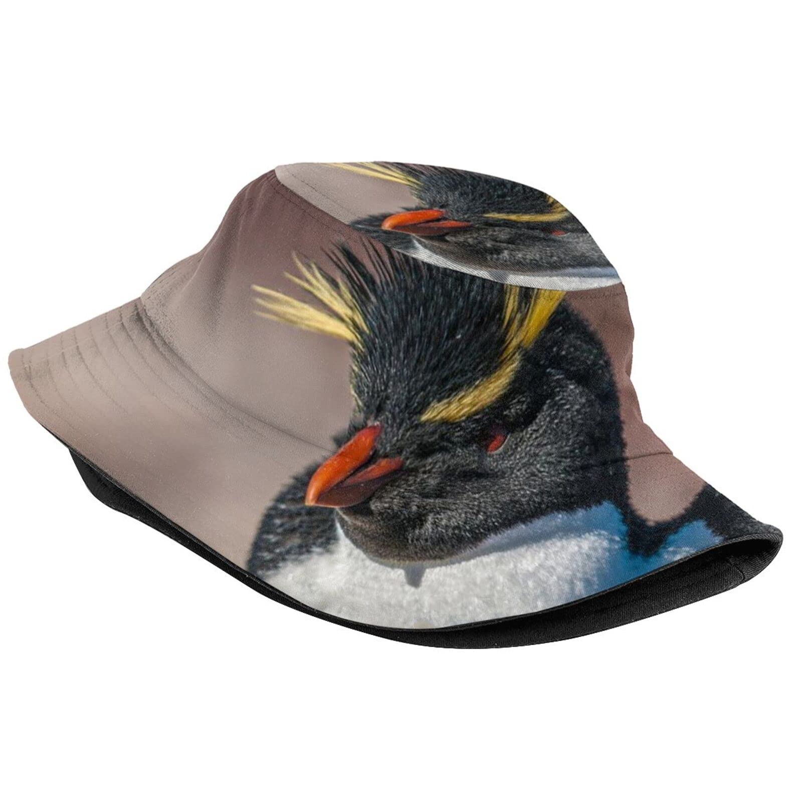 Cute Penguin Bucket Hat for Boys & Girls - Animal Print Fisherman Sun Hat for Outdoor Activities, Beach, Picnic, Travel & Summer Adventures