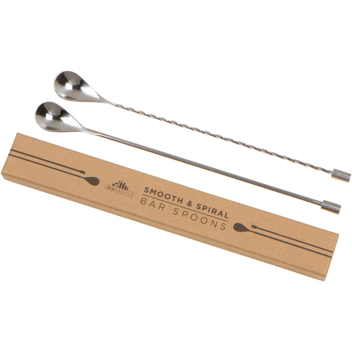 Vintage Copper Bar Spoons - 12 Inch Classic Cocktail Mixing Spoon for Bartenders & Home Bars - Perfect for Stirring, Layering & Crafting Cocktails