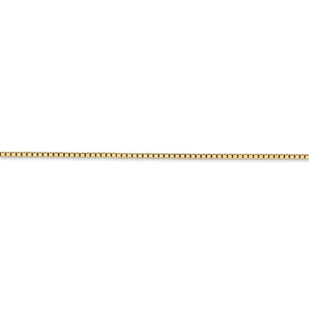 14K Gold 1.3mm Box Chain Necklace for Women - Dainty Fine Jewelry for Everyday Wear, Layering & Special Occasions