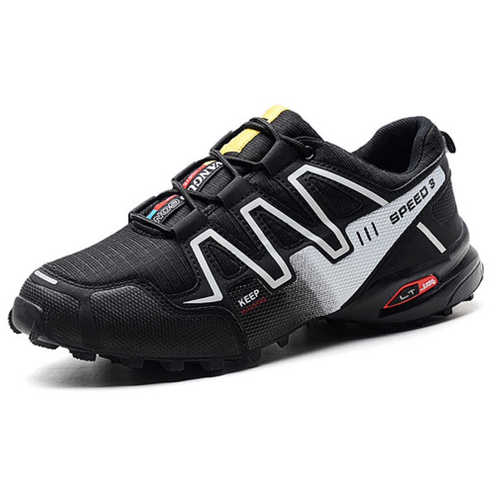 Premium WYUKN MTB Cycling Shoes for Men - New Upgraded Mountain Bike Shoes with Enhanced Comfort & Durability (EU Sizes 39-46) - Perfect for Trail Riding, Road Cycling & Commuting