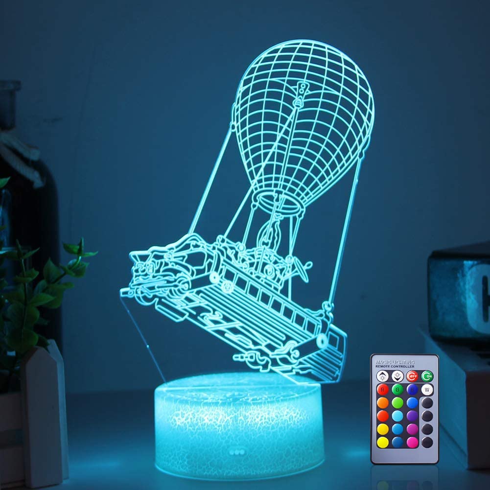 Battlebus 3D LED Night Light - Remote Control, 16 Color Changing Game Room Lamp for Boys & Teens | Perfect for Bedroom, Gaming Setup & Holiday Decorations