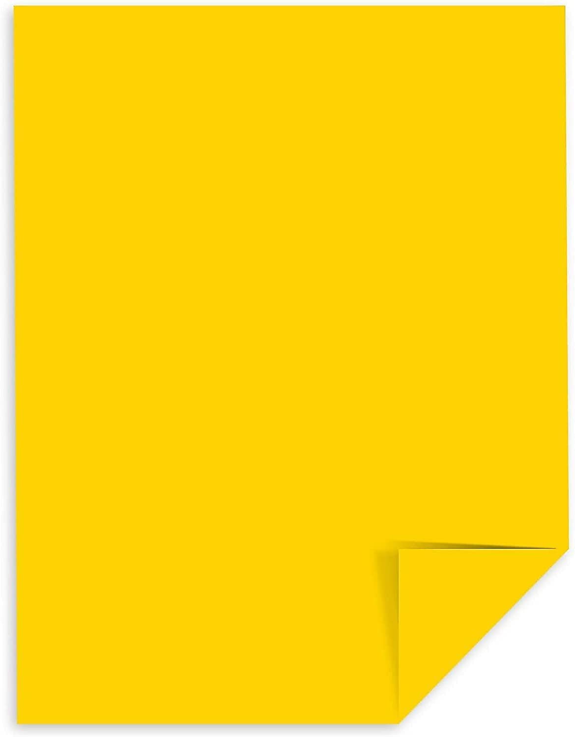 Neenah Paper 22531 Premium 24lb Color Paper - 8.5 x 11 Inches, Solar Yellow, 500 Sheets for Printing, Crafting & Office Use