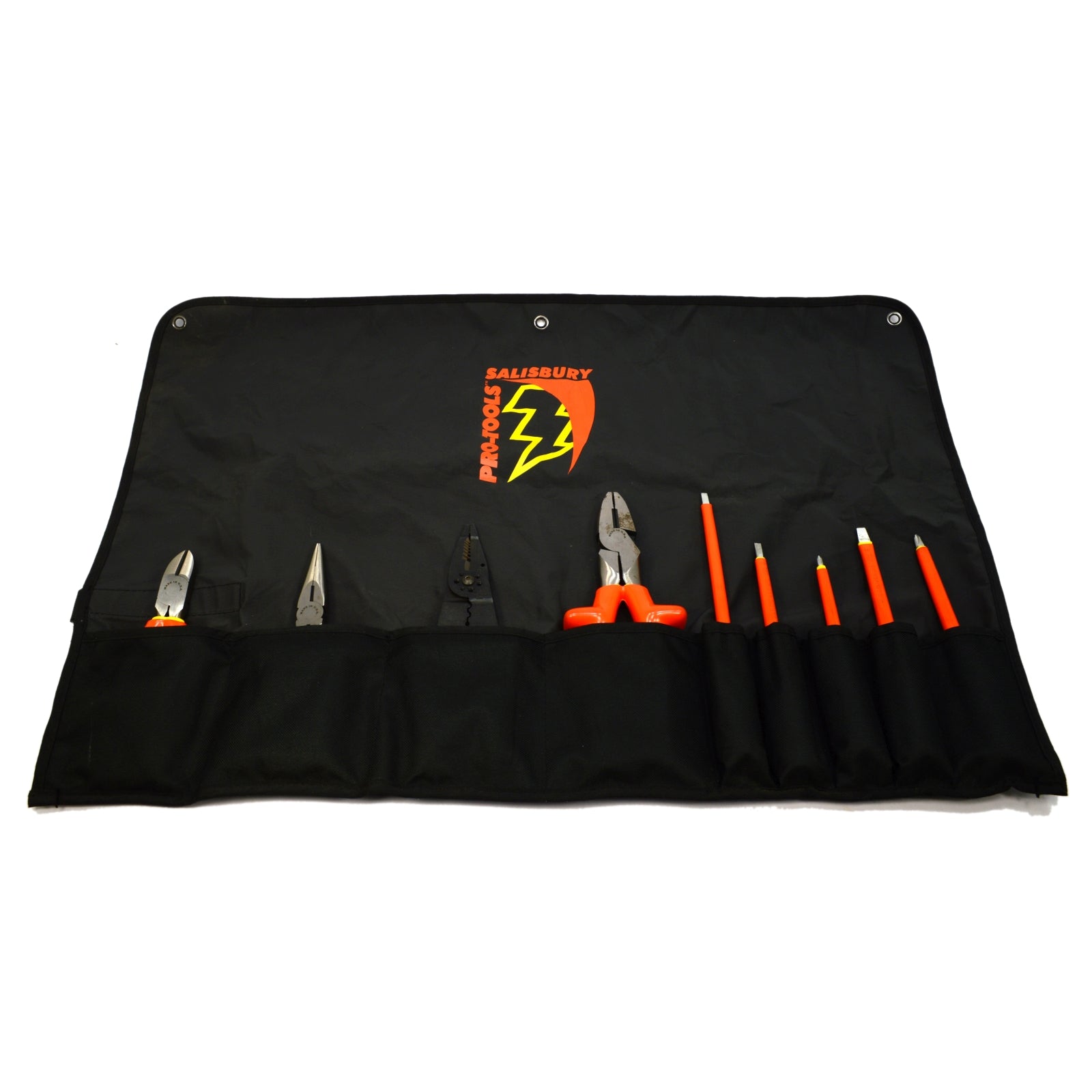 Premium SALISBURY PRO TOOLS 9-Piece Insulated Tool Set with Roll Pouch - TK9 Model for Electricians & DIY Projects - Perfect for Home Repairs & Professional Electrical Work