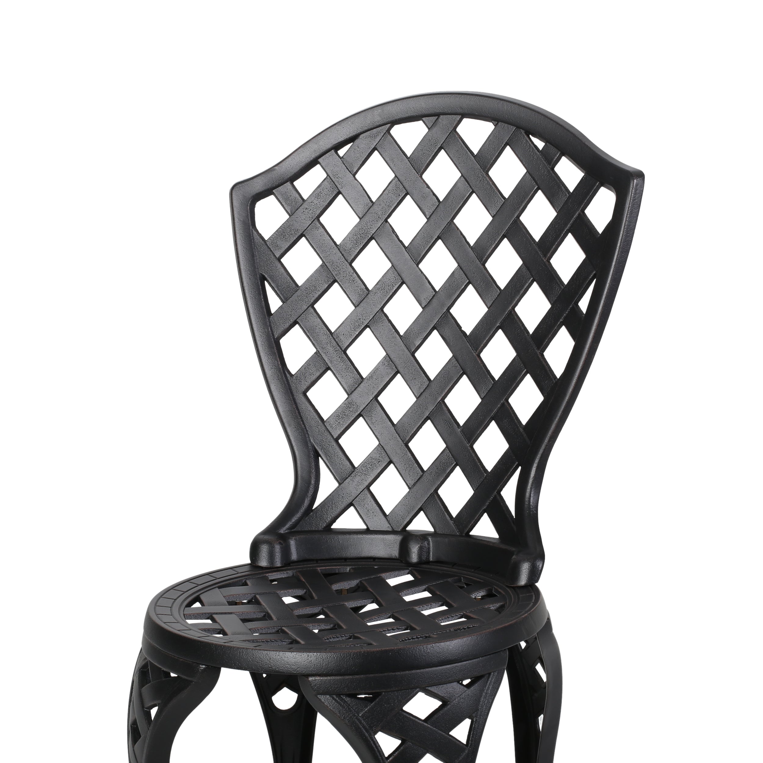 Premium Bistro Set with Metal Frame - Outdoor Patio Dining Furniture for Garden, Poolside & Backyard Relaxation
