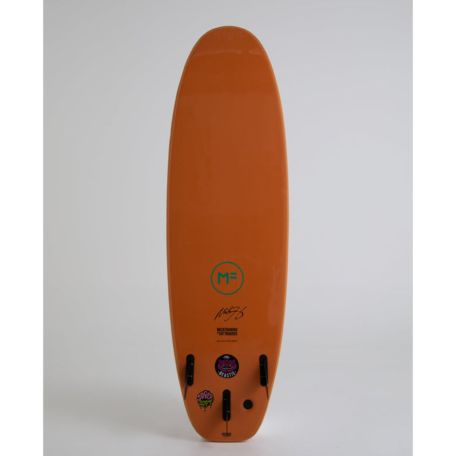 MF Mick Fanning Beastie 7'0 Surfboard - Super Soft Tri Fin Clay Design for All-Level Surfers | Perfect for Small Waves & Beach Breaks