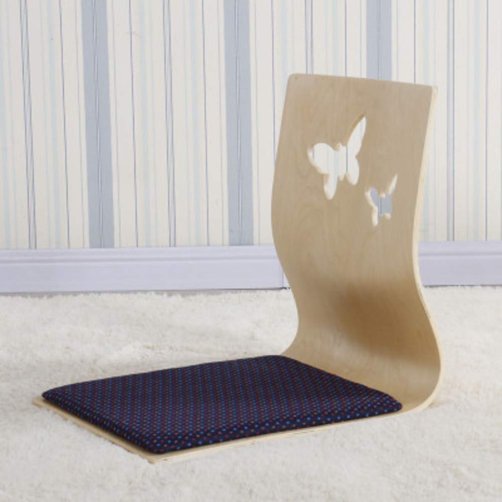 Ergonomic Floor Chair with Backrest - Japanese Style Lazy Bench for Dorm, Meditation, Reading & Gaming - Comfortable Bay Window Seat for Home, Office & Relaxation Scenes