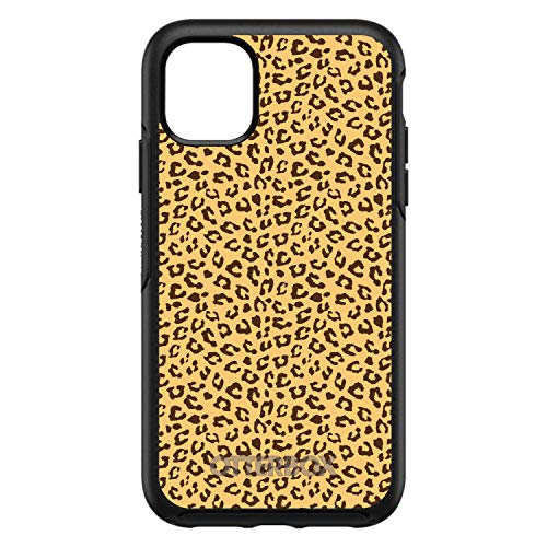 Beige Tan Brown Cheetah Skin Spots On Black Case