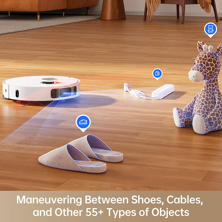 Dreame L10s Pro Ultra Heat Robot Vacuum and Mop - Self-Emptying Base, Self-Cleaning Mop, 5500Pa Strong Suction - Perfect for Hardwood Floors, Carpets, and Pet Hair Cleaning