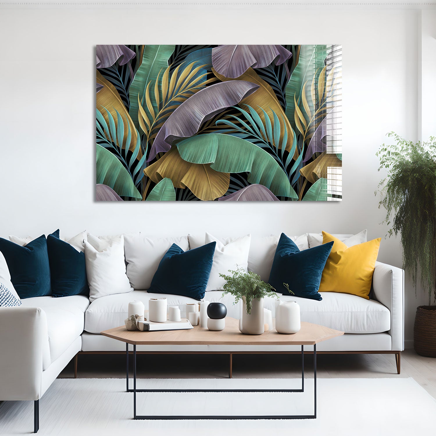 Vibrant Tropical Leaves for Home Decor - Perfect for Wall Art, Party Backdrops & Boho Room Aesthetics