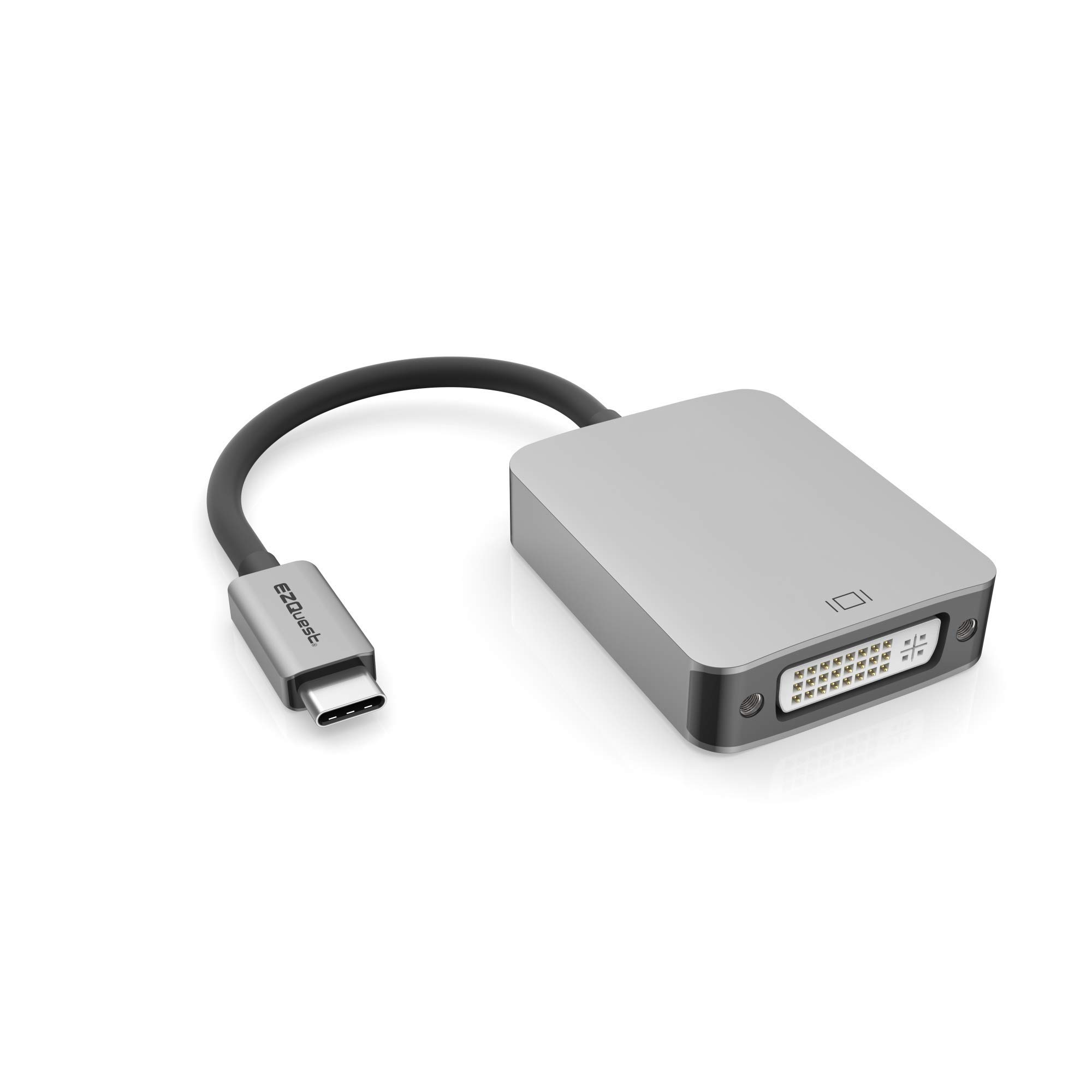 EZQuest USB-C to DVI Adapter | Thunderbolt 3 Compatible | for MacBook Pro/Air, Dell XPS, HP Spectre | Connect Monitor to Laptop for Work & Gaming