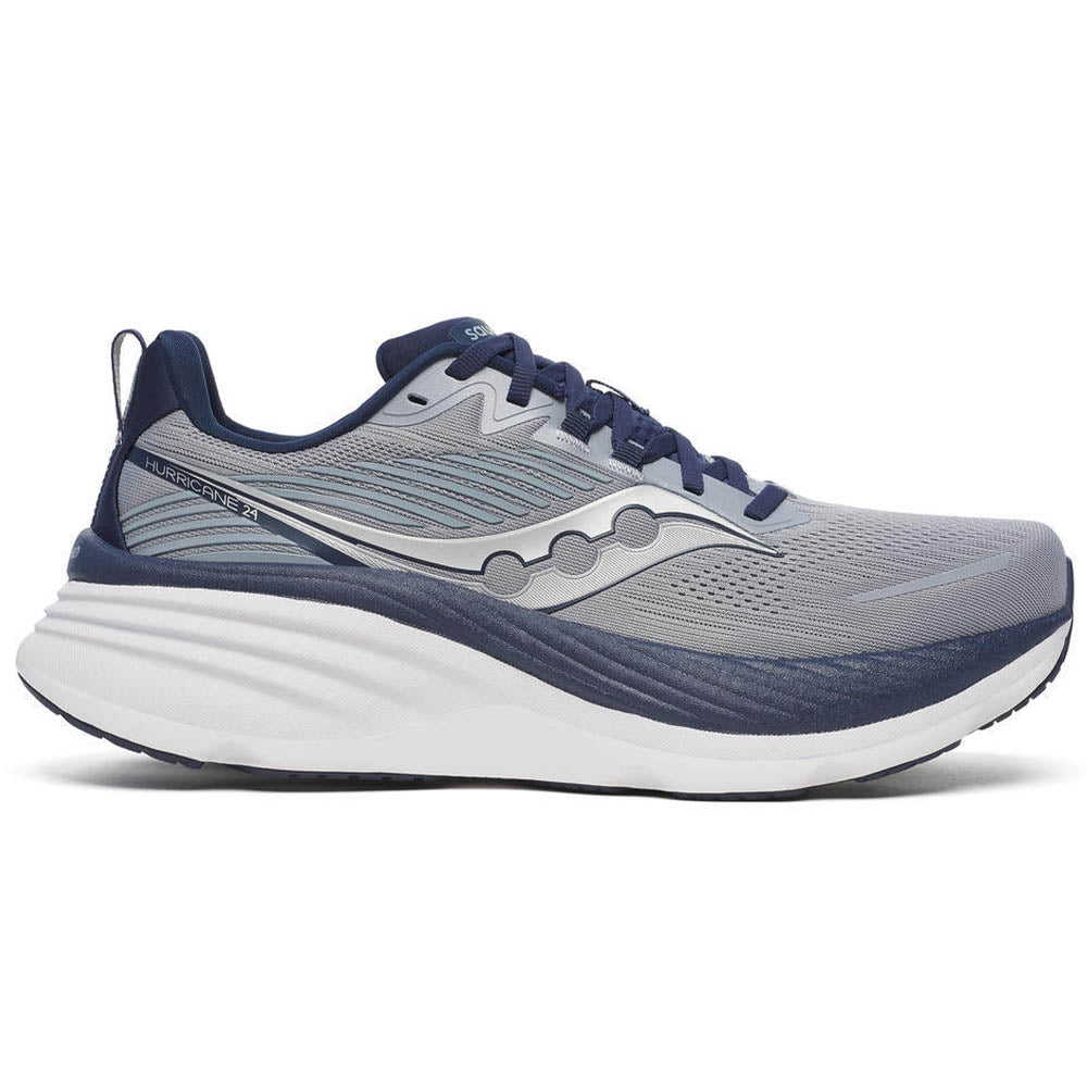 Men's Saucony Hurricane 24 Running Shoes - Lightweight Cushioned Sneakers for Men - Perfect for Jogging, Gym Workouts & Daily Walking