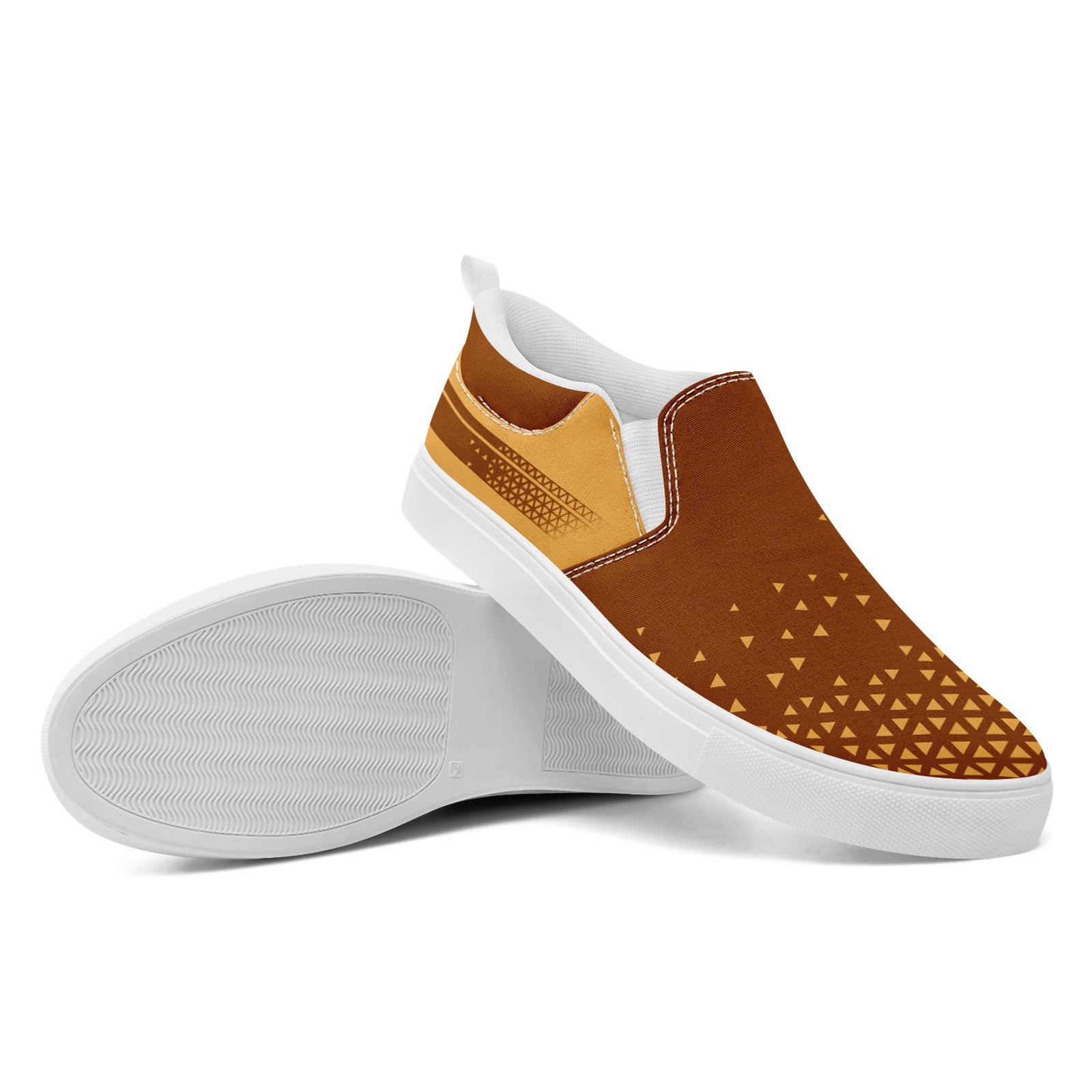 Custom Personalized Slip-On Canvas Sneakers for Women & Men - Handmade FN071 E023042 - Perfect for Casual Wear, Street Fashion & Gift Giving