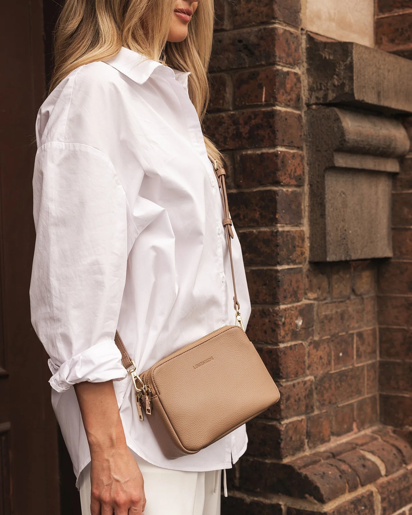Louenhide Elle Crossbody Bag in Coffee - Stylish & Compact Purse for Women, Perfect for Work, Travel & Everyday Use