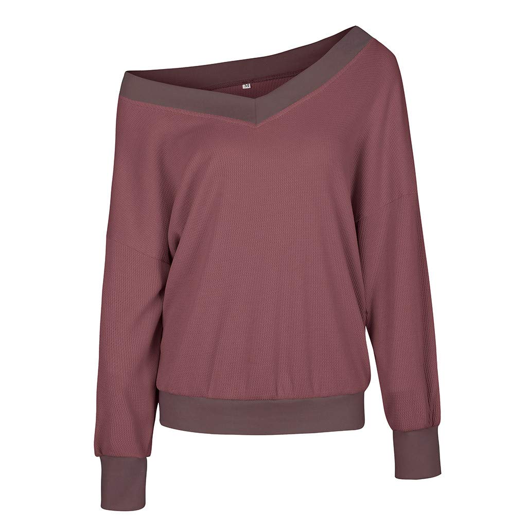 Off The Shoulder Sweater Women - Batwing Sleeve Oversized Knit Jumper Pullover - Cozy Winter Warm Tops for Fall & Winter - Perfect for Casual Outfits, Date Nights and Holiday Gatherings