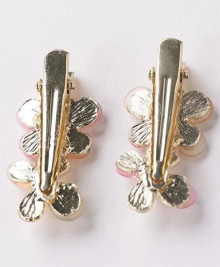 Korean Style Hair Clips for Women & Girls - Floral & Butterfly Hairpins Set of 5 | Elegant Hair Accessories for Parties, Weddings & Daily Wear