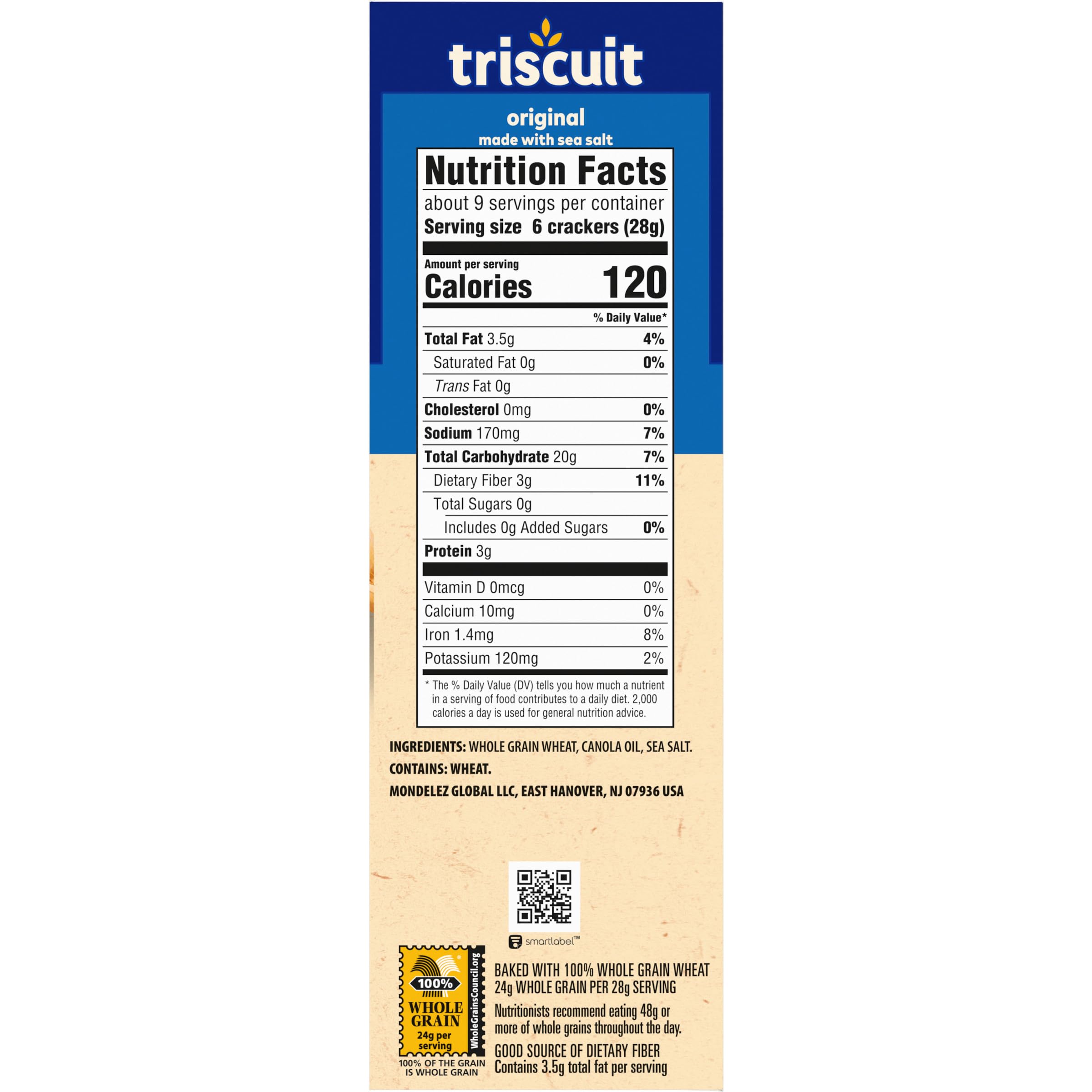Triscuit Original Whole Grain Wheat Crackers - Vegan, Healthy Snacks for Lunch, Work & On-the-Go (8.5 oz) | Perfect for Office, School & Travel