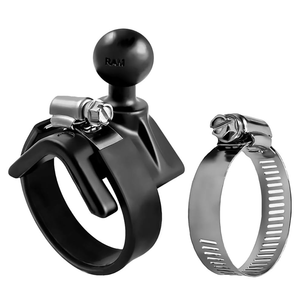 RAM Mounts RAM-B-108BU Strap Hose Clamp Ball Base with 1