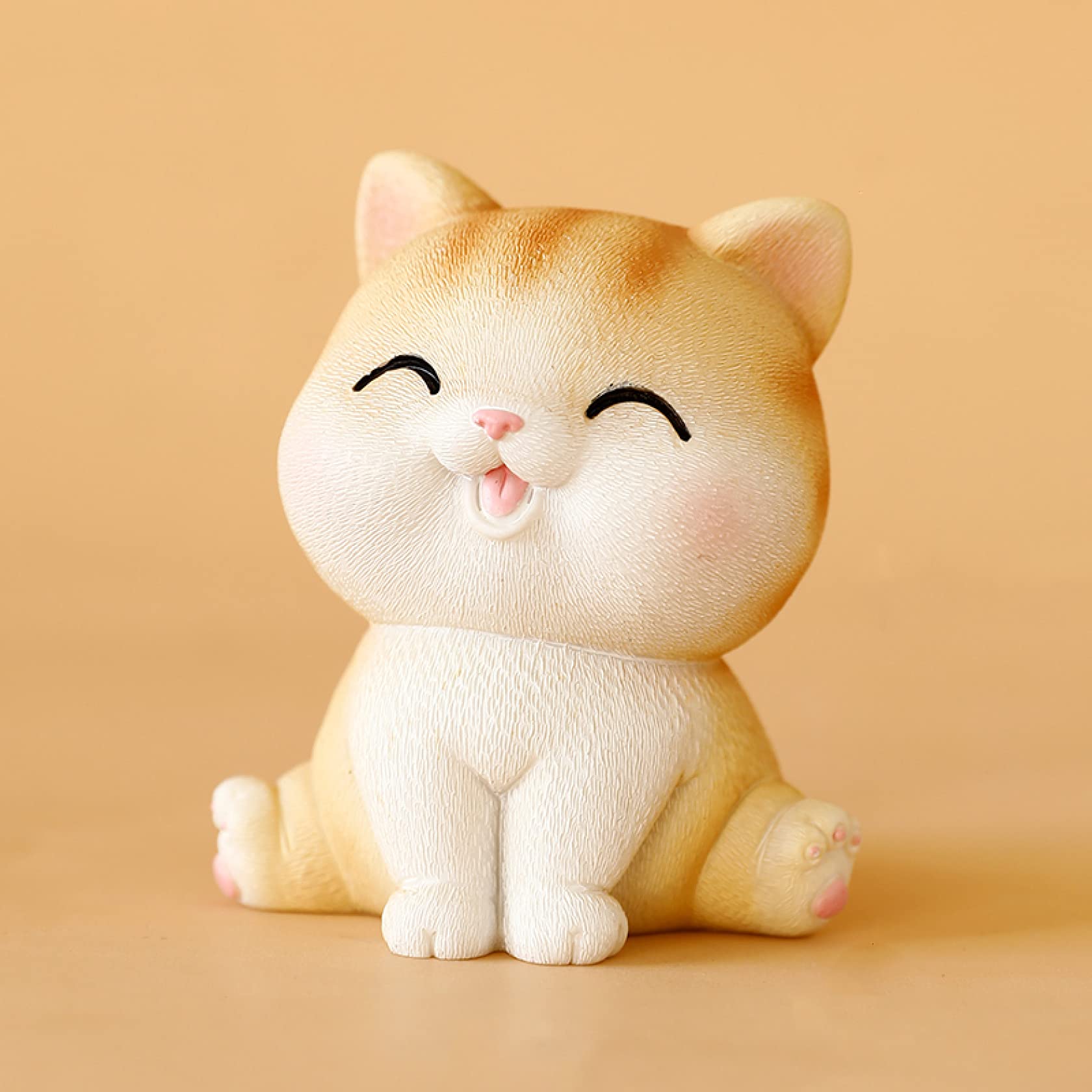 Stylish Resin Cat Figurine - Handcrafted Home Decor Statue for Bedroom, Living Room & Office | Perfect Gift for Cat Lovers & Elegant Interior Decoration