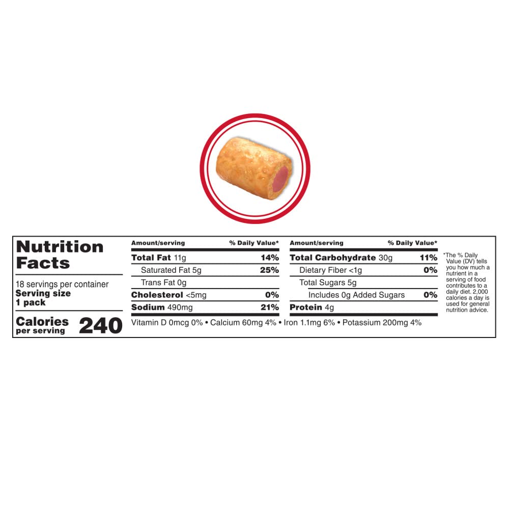 Pepperoni Pizza Crackers - Baked Snacks, 1.7oz Bags (18 Count, Pack of 2) | Perfect for School Lunches, Office Snacks & Road Trips