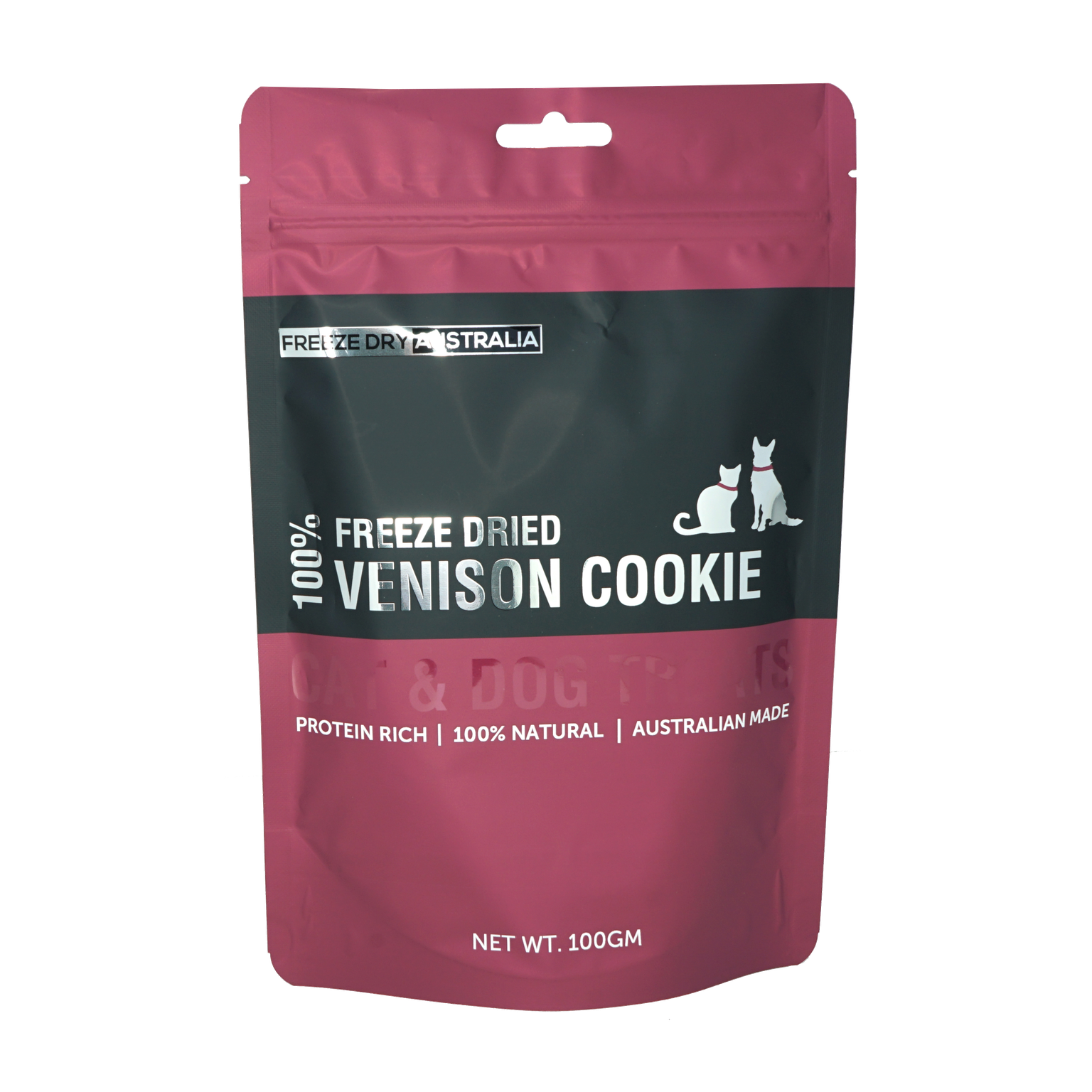 Freeze Dried Australia Venison Dog & Cat Treats - 100g Grain-Free Natural Pet Snacks for Training & Rewards - High Protein Healthy Chews for Puppies, Kittens & Adult Pets