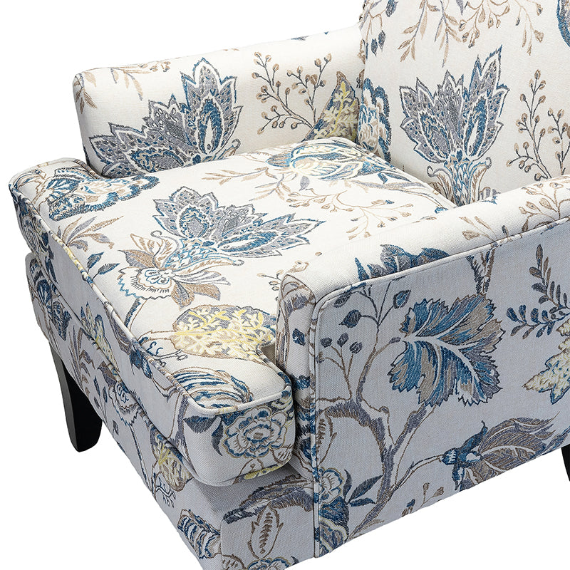 Bradley Armchair - Modern Accent Chair for Living Room, Bedroom & Office - Comfortable Upholstered Lounge Chair with Sturdy Wooden Legs - Perfect for Relaxing, Reading & Decorating Your Home