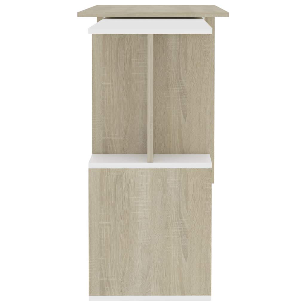 Industrial Corner Desk with Drawers - 47.2