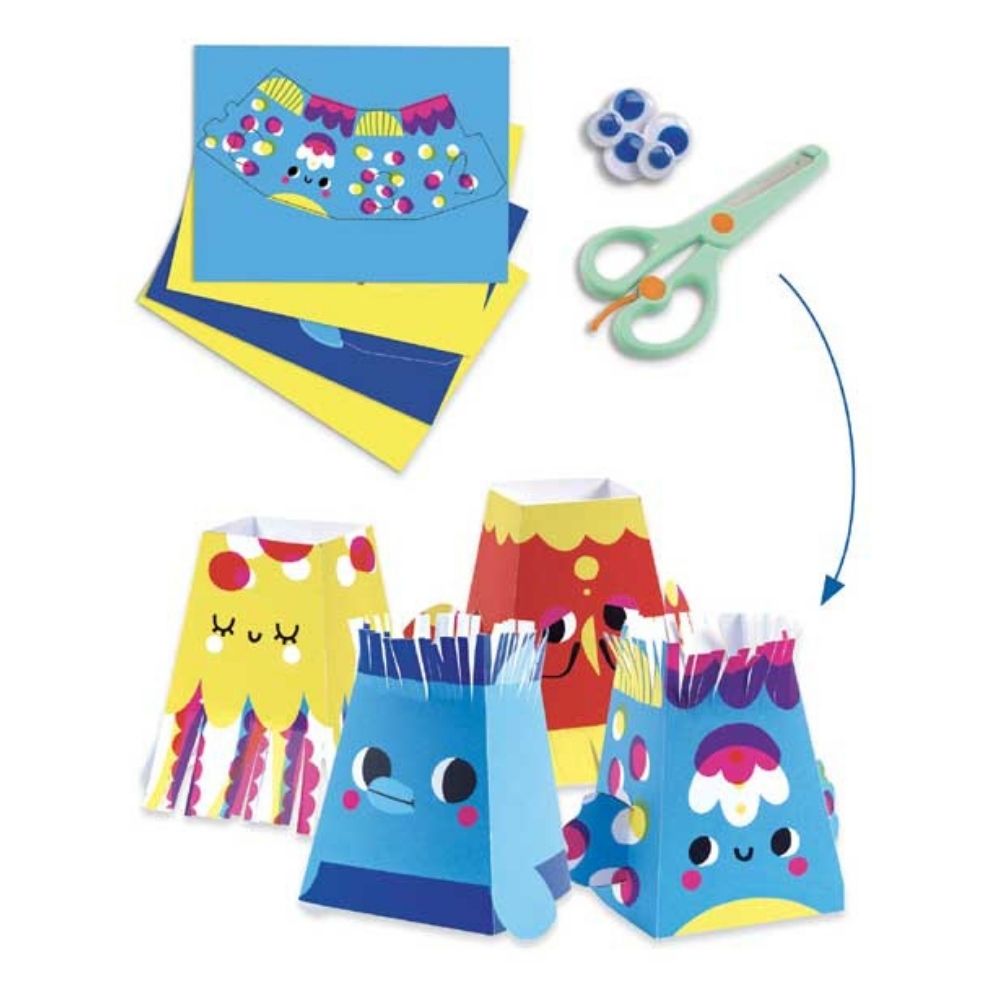 DJECO Multi-Activity Craft Kit for Kids - Seaside Delights Art Set, Creative DIY Gifts for Children | Beach-Themed Arts & Crafts for Summer Vacation & Birthday Parties