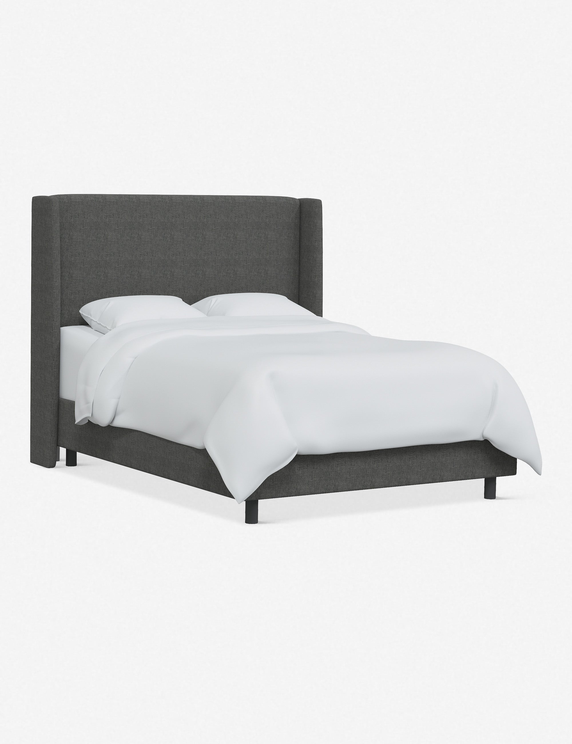 Adara Queen Size Bed Frame with Upholstered Headboard - Modern Platform Bed for Bedroom, Living Room & Guest Room