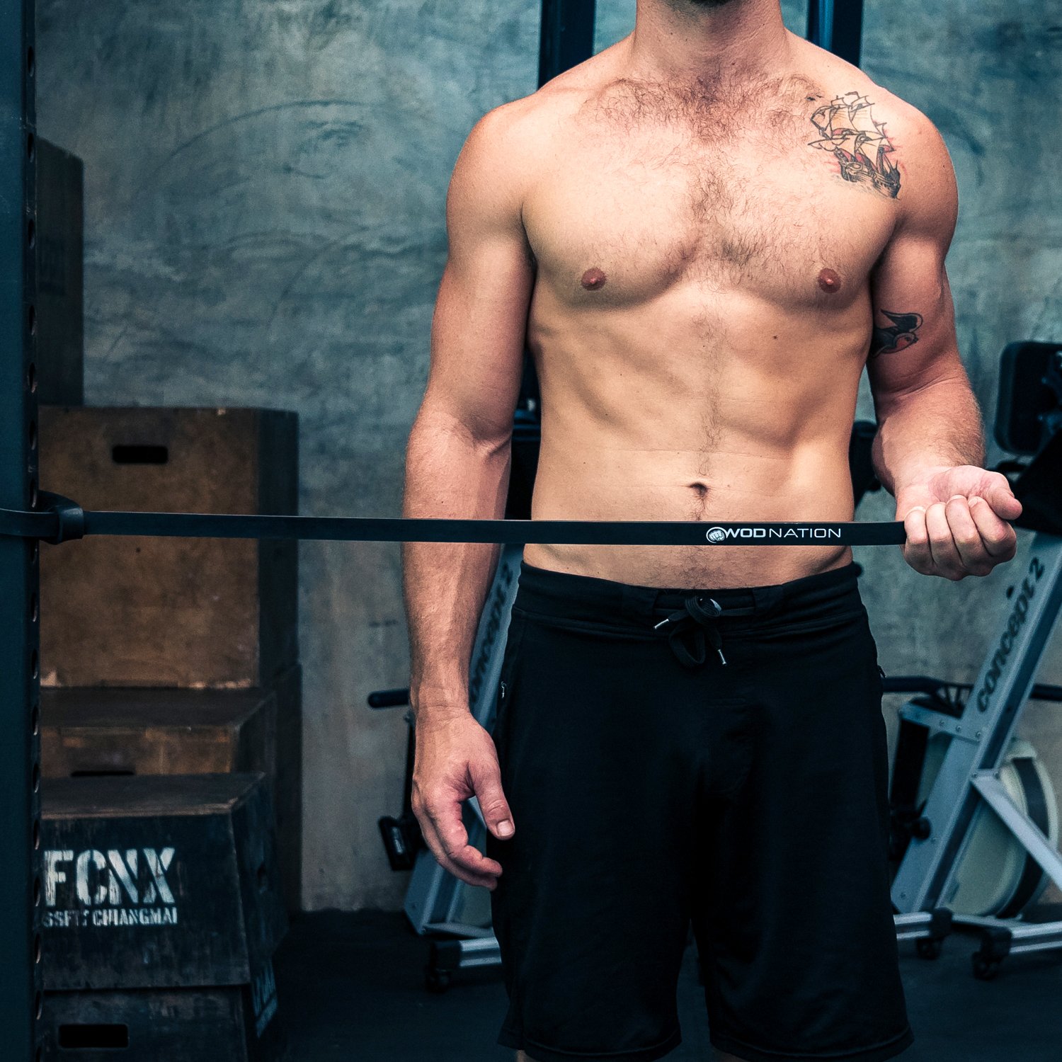 WOD Nation Pull Up Assistance Bands (10-175lbs Resistance) - Premium Workout Bands for Pullups, Chin Ups, Strength Training & Mobility Exercises - 41 Inch Fitness Straps - Perfect for Home Gym, CrossFit & Bodyweight Training