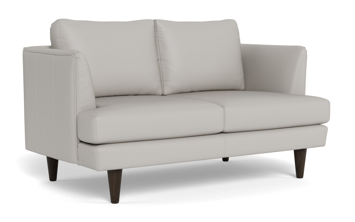 Rainey 59 Genuine Leather Loveseat Sofa - Modern Two-Seater Couch for Living Room, Lounge & Office - Comfortable & Stylish Home Furniture