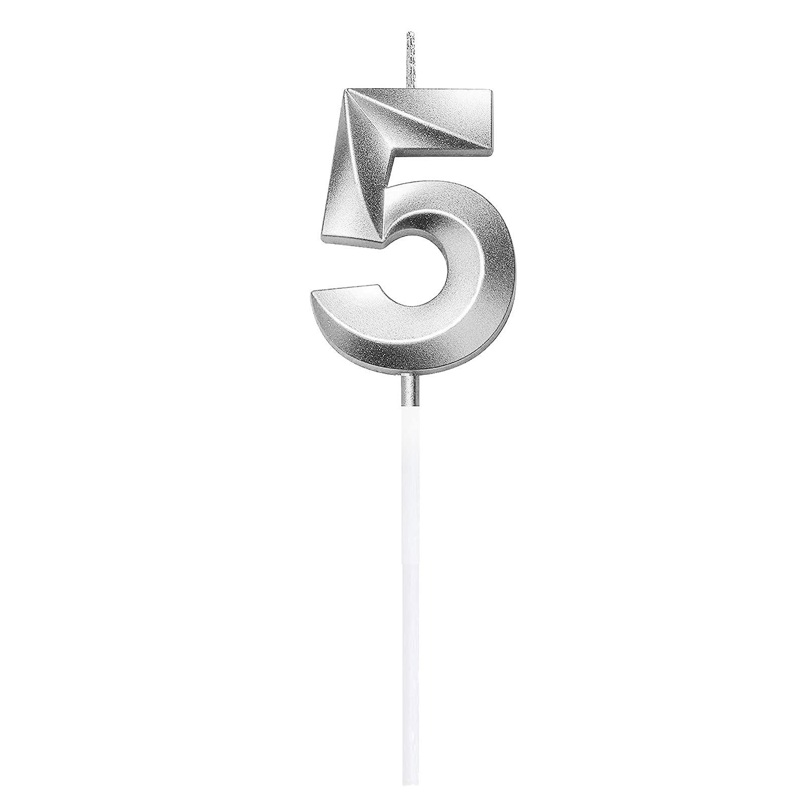 FABFEGU 3D Number Cake Candles for Birthday & Graduation Decorations - Edible Cake Toppers for Parties, Celebrations & Special Events