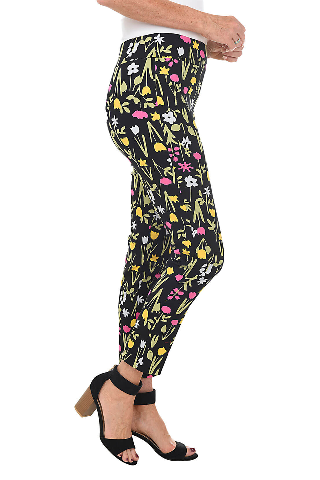 Black Tulip Pull-On Ankle Pants for Women - Stretchy Comfort Fit Casual Work Pants - Perfect for Office, Travel & Everyday Wear