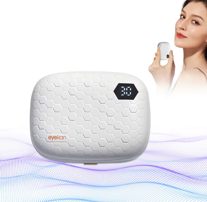 Automatic Contact Lens Cleaner Machine with Night Light - Vibration Cleaning Kit for Soft Lenses - Travel-Friendly Case (White) - Perfect for Travel, Night Use & Daily Lens Care