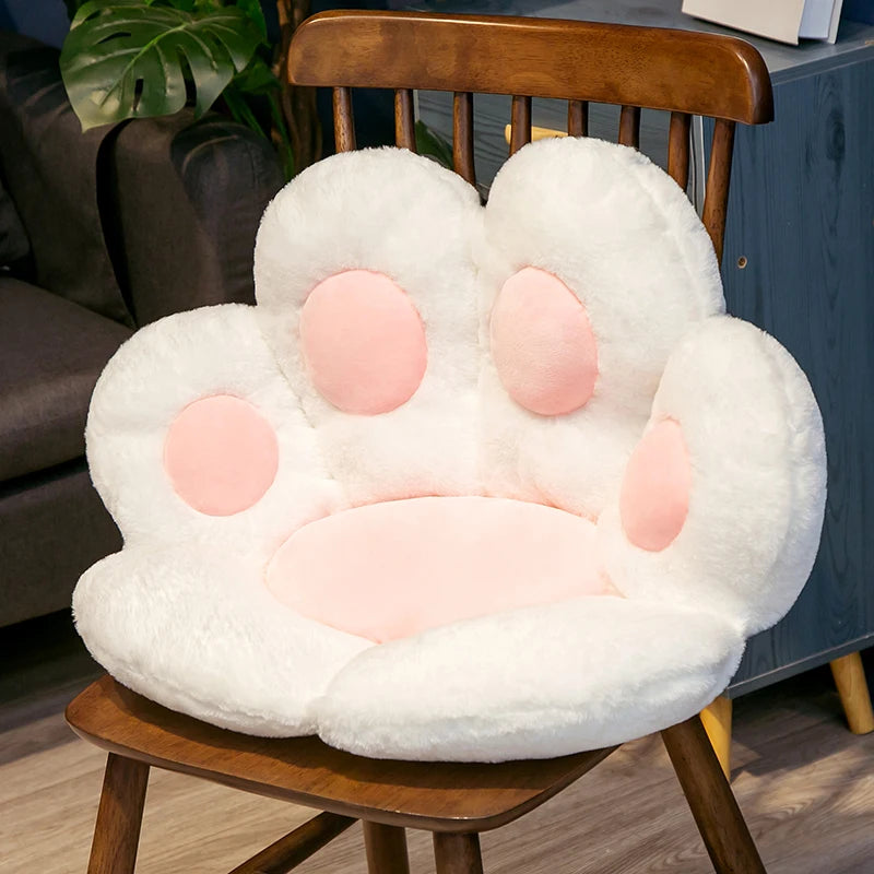 60x70cm Soft Plush Bear Cat Paw Seat Cushion - Cozy Floor Mat & Chair Pad for Home Decor, Kids Room, Office, and Pet Play Area - Ultra Soft Stuffed Animal Rest Pillow for Comfort & Style