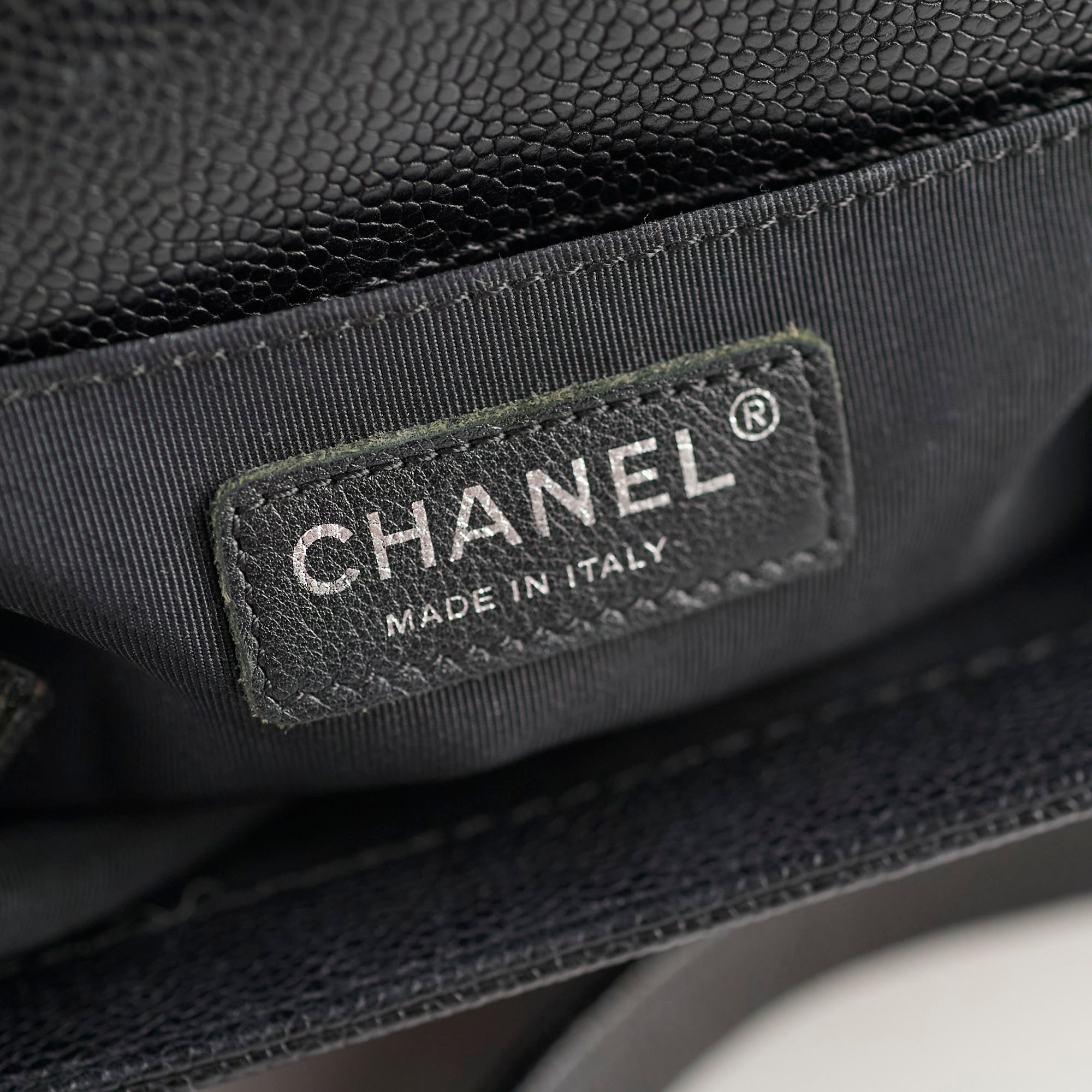 Chanel Old Medium Caviar Boy Black Leather Crossbody Bag - Luxury Designer Handbag for Women, Perfect for Evening Parties & Date Nights