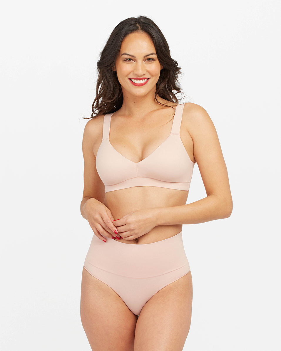 SPANX Smooth Comfort Lightly Lined Bralette - Wireless Support for Everyday Wear, Yoga & Lounge