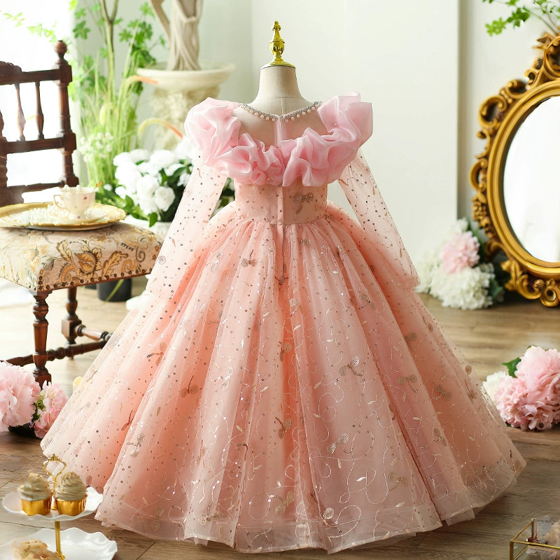 Elegant Baby Girl Princess Dress for Toddler - Puffy Sleeve Party Birthday Dress for Girls - Perfect for Birthday Parties, Pageants & Special Occasions