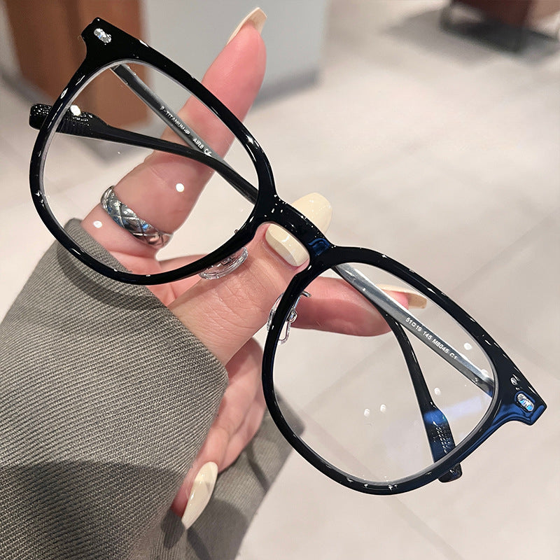 Vintage Titanium Square Eyeglass Frames SM8045 - Lightweight, Durable & Stylish for Men & Women - Perfect for Reading, Driving & Fashion Accessories