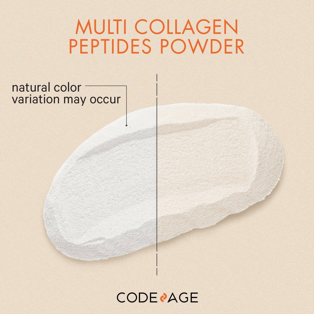 Codeage Hydrolyzed Multi Collagen Peptides Powder - Grass-Fed Collagen Protein Supplement for Skin, Hair & Joint Support - Ideal for Smoothies, Coffee & Baking Recipes