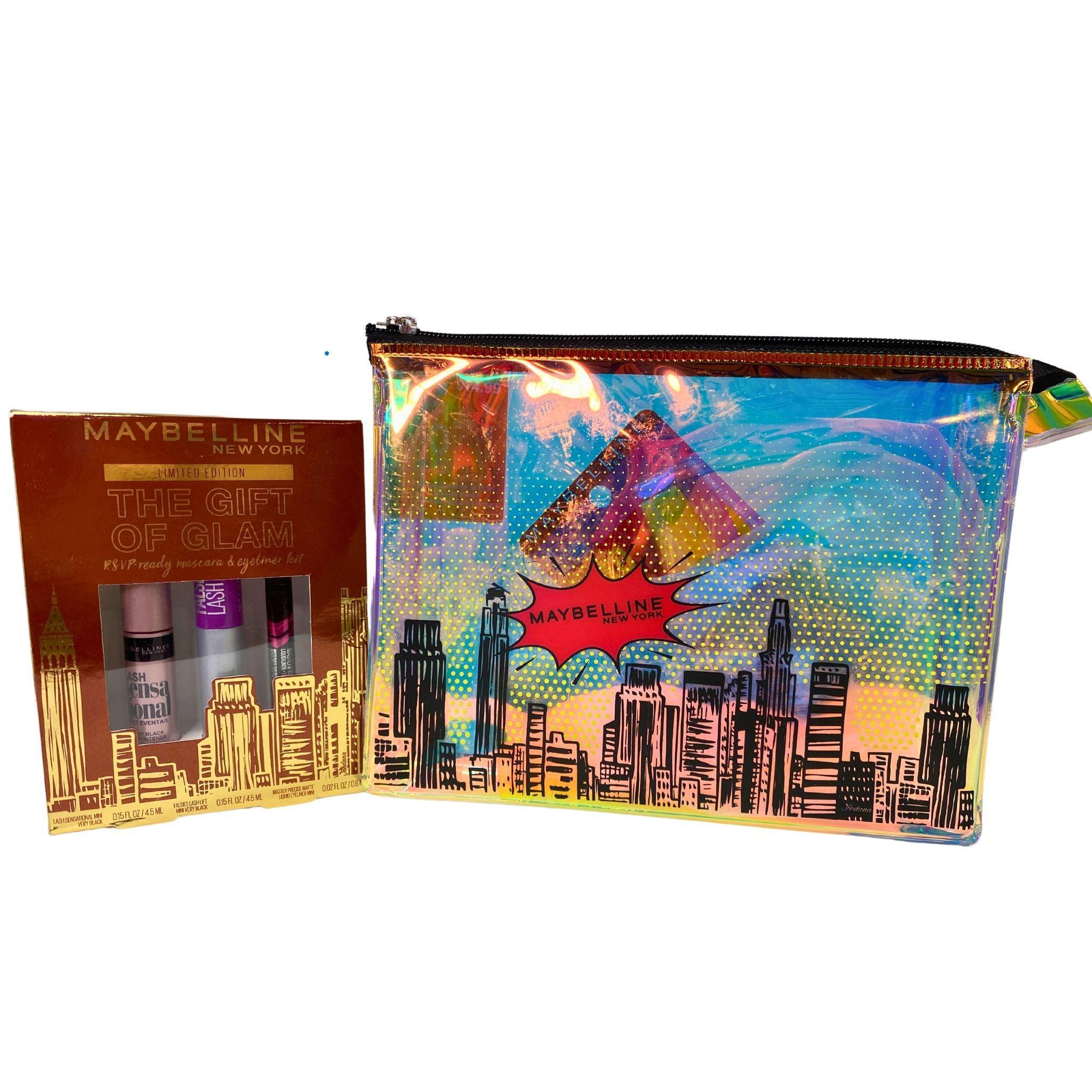 Maybelline New York Cosmetic Bags 30-Piece Set - Travel Makeup Organizer for Women, Perfect for Gym, Vacation & Daily Beauty Essentials Storage