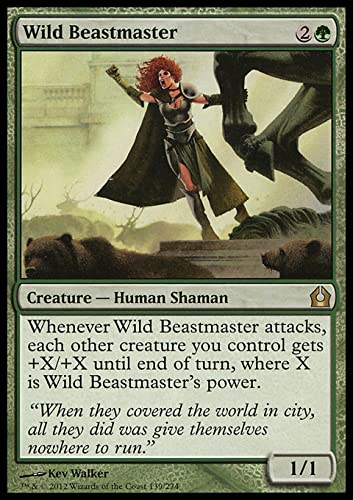 MTG Magic: The Gathering - Wild Beastmaster (139) Return to Ravnica RTR Card - Perfect for Commander Decks & Fantasy Strategy Games