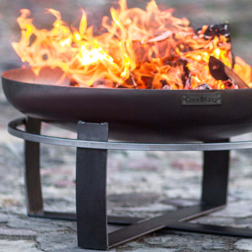 Good Directions Cook King Viking 23.5 Inch Fire Bowl - Outdoor Fire Pit for Patio, Backyard, and Camping - Perfect for Roasting Marshmallows and Gathering Around