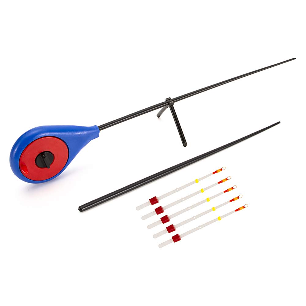 Ubersweet® Winter Ice Fishing Rod Set - ABS Section Mini Fishing Pole for Ice Angling | Durable & Lightweight for Cold Weather Fishing | Perfect for Ice Fishing, Lake Fishing, and Winter Outdoor Adventures
